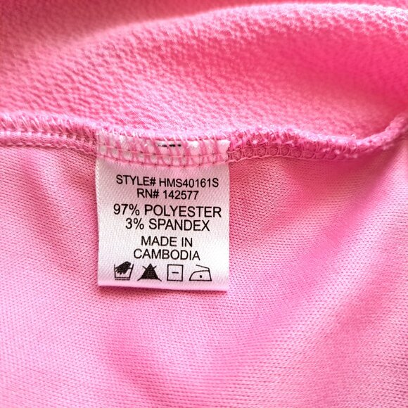 Haute Monde Juniors Pink Mini Lining Hi/Low Skirt Ruffle Hem Size L - Picture 6 of 8